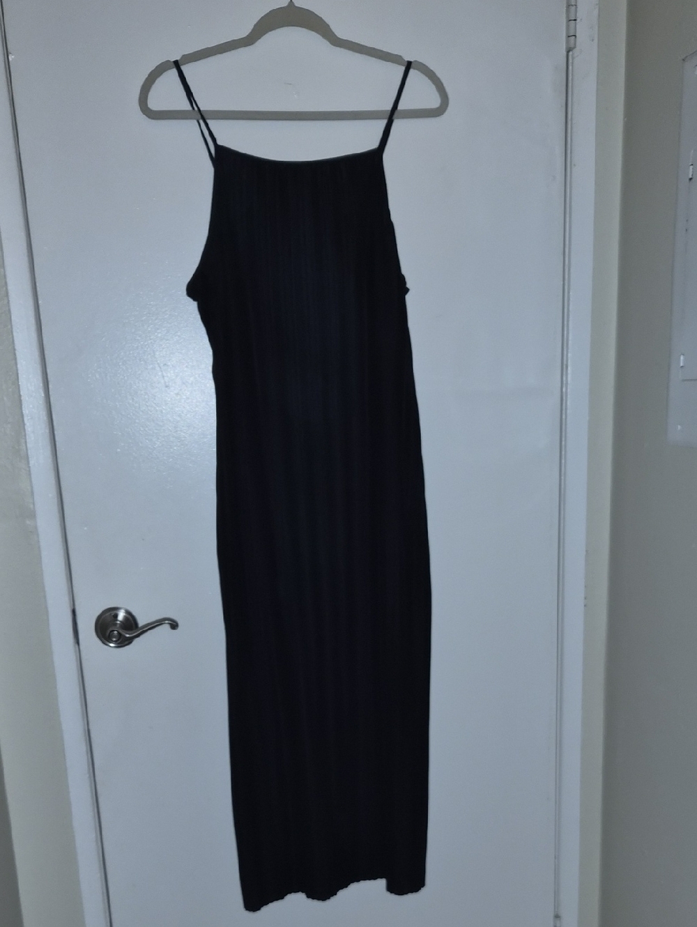 a new day Black Spaghetti-Strap Maxi Dress